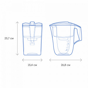 Фильтр-кувшин Аквафор Гарри А5 + 2 дополнительных модуля